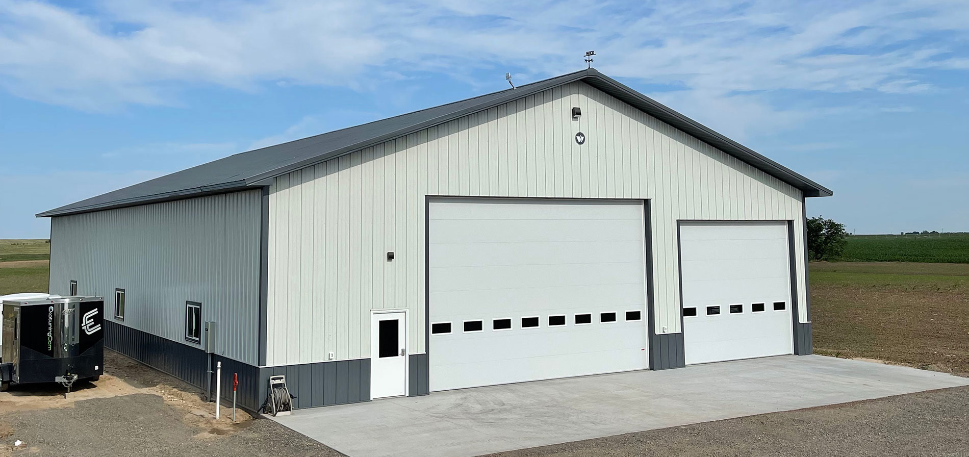 Agriculture Pole Barn Machine Shed Construction